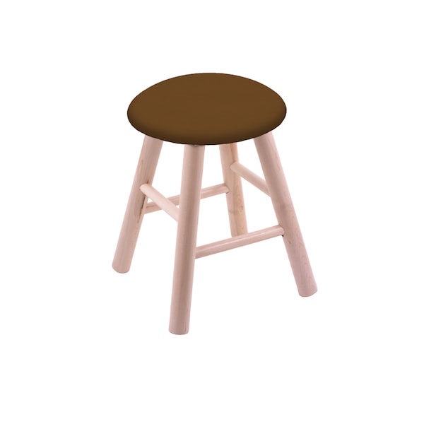 Maple Vanity Stool, Natural Finish, Canter Kiwi Green Seat